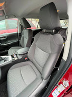 Gray custom car seat covers installed in a modern vehicle interior