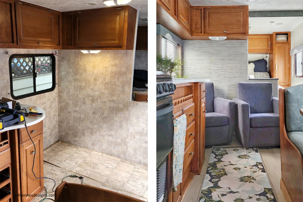 RV Interior Detailing before and after full motorhome interior deep cleaning